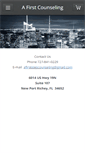 Mobile Screenshot of afirststepcounseling.com